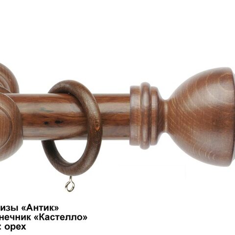 Деревянные круглые карнизы Антик. Фотография #5