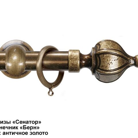 Эксклюзивные латунные карнизы Сенатор. Фотография #2