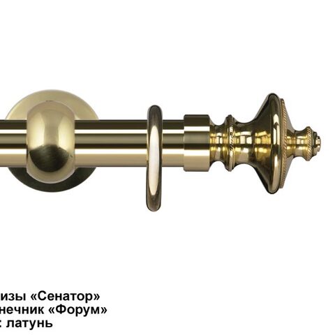 Эксклюзивные латунные карнизы Сенатор. Фотография #4