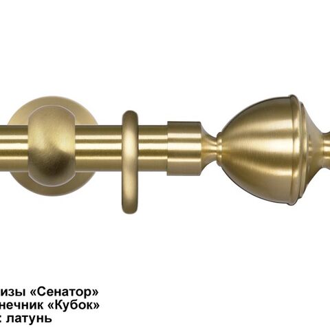 Эксклюзивные латунные карнизы Сенатор. Фотография #6