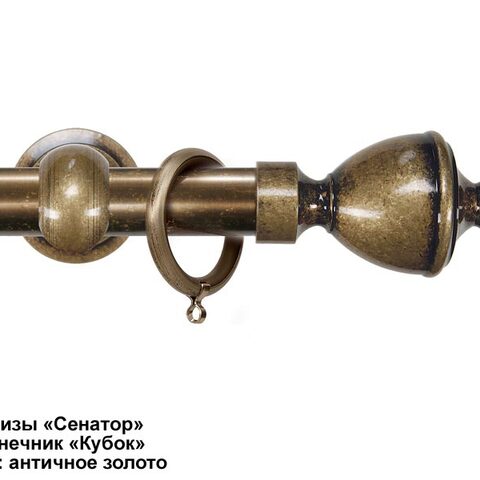 Эксклюзивные латунные карнизы Сенатор. Фотография #8