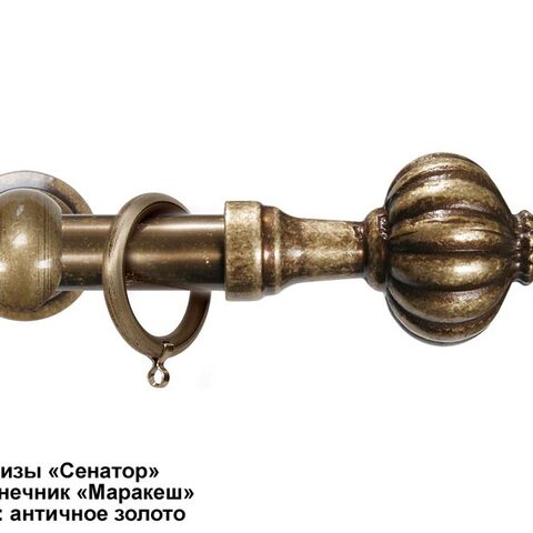 Эксклюзивные латунные карнизы Сенатор. Фотография #9
