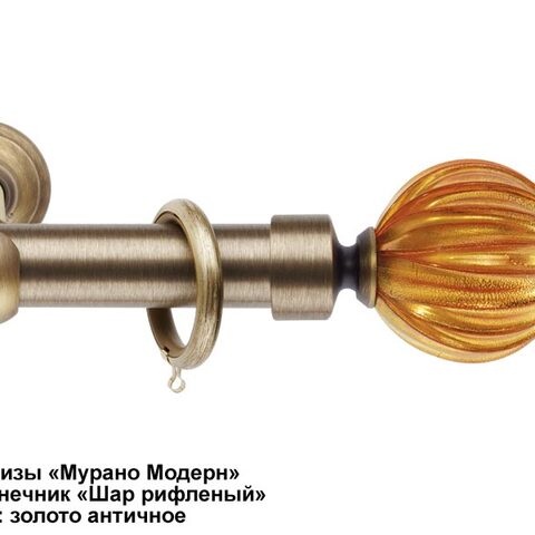 Эксклюзивные латунные карнизы Мурано Модерн. Фотография #5