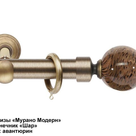 Эксклюзивные латунные карнизы Мурано Модерн. Фотография #11