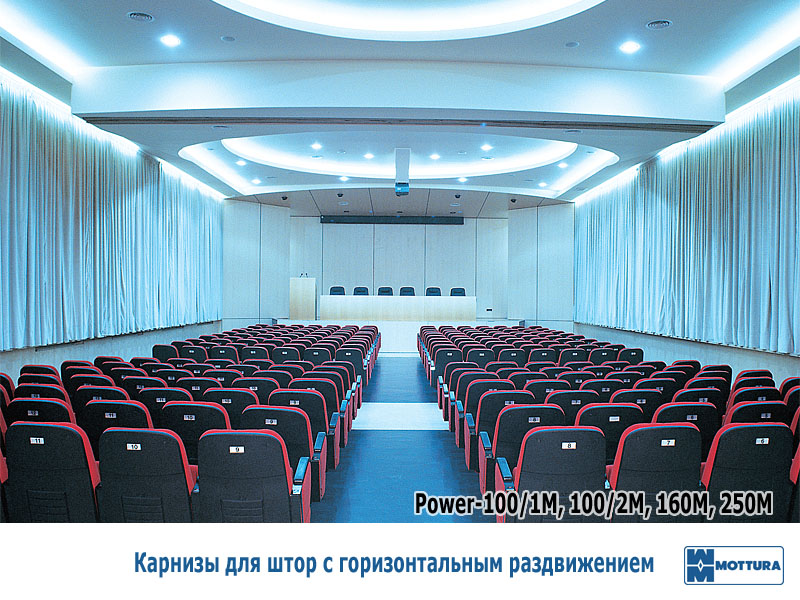 Карнизы для штор Mottura с горизонтальным раздвижением. Фотография #6